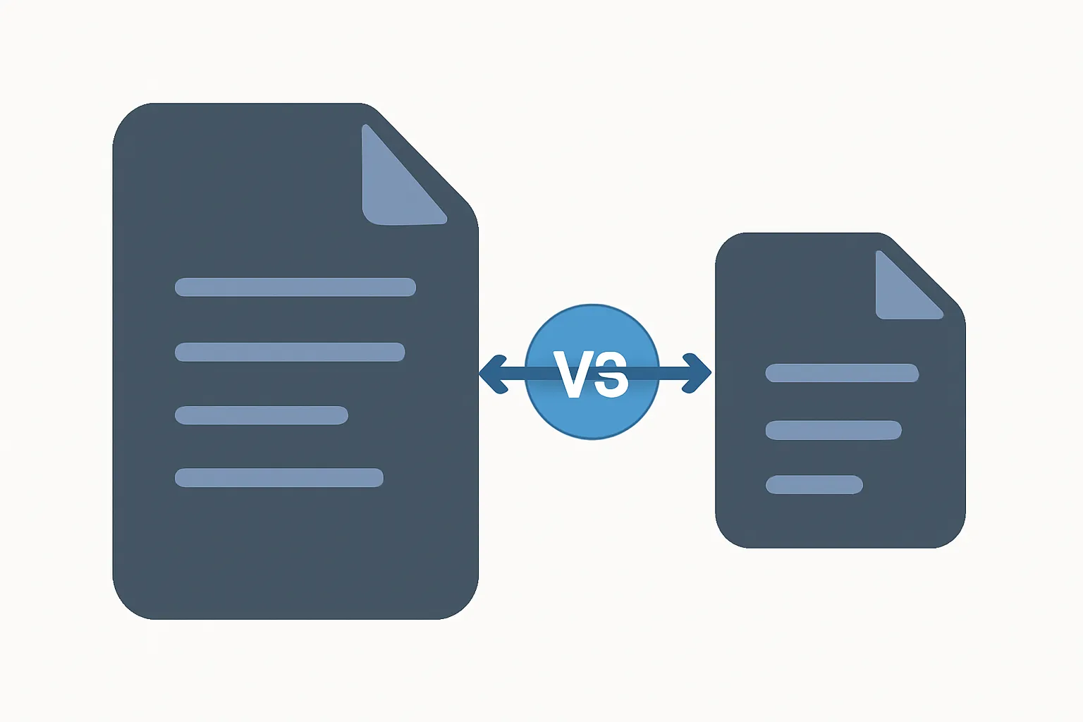 Illustration comparing two California financial disclosure forms side by side with comparison arrows